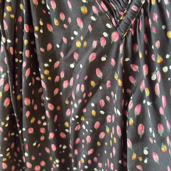 Ulla Johnson Gray Pleated Mandarin Collar Blouse - Picture 14 of 14